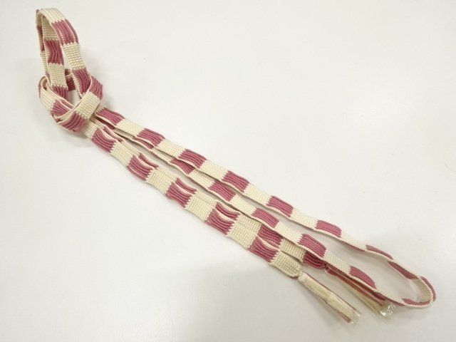 未使用品　正絹　手組帯締め